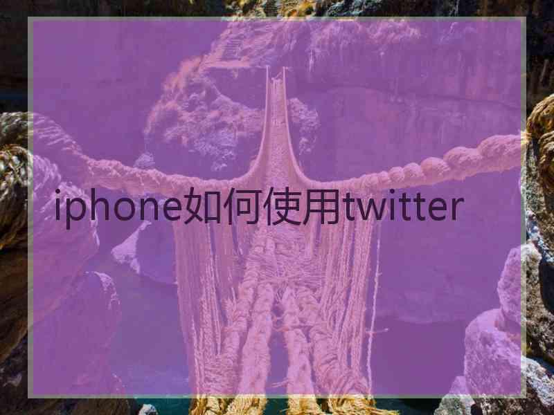 iphone如何使用twitter