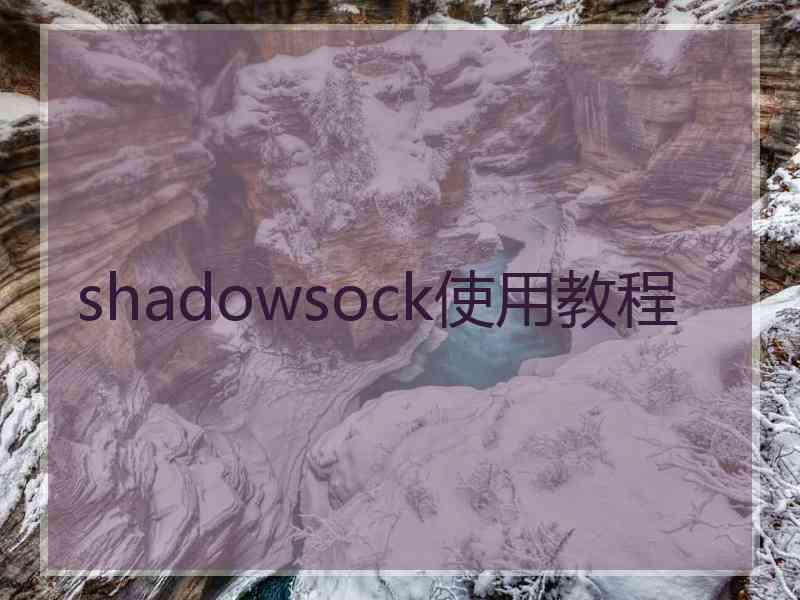 shadowsock使用教程