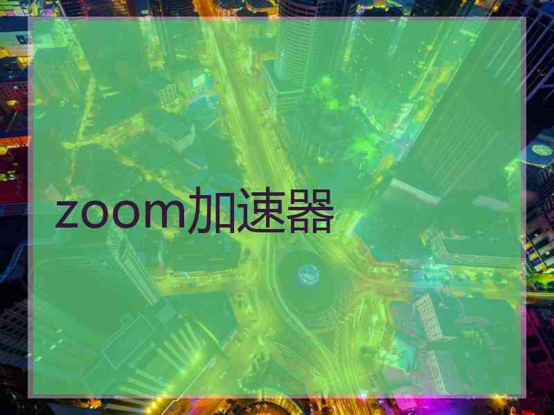 zoom加速器