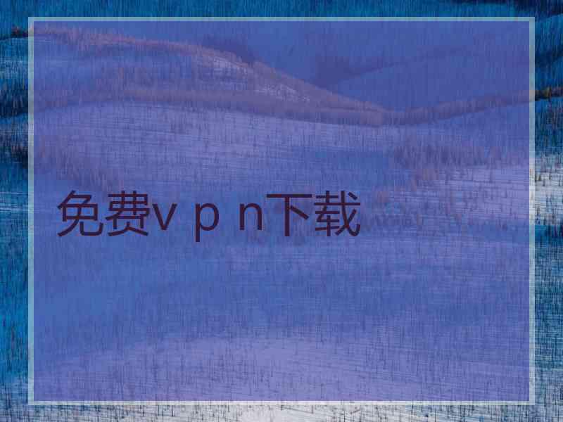 免费v p n下载