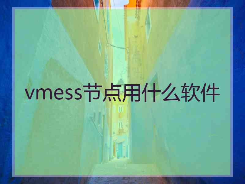 vmess节点用什么软件