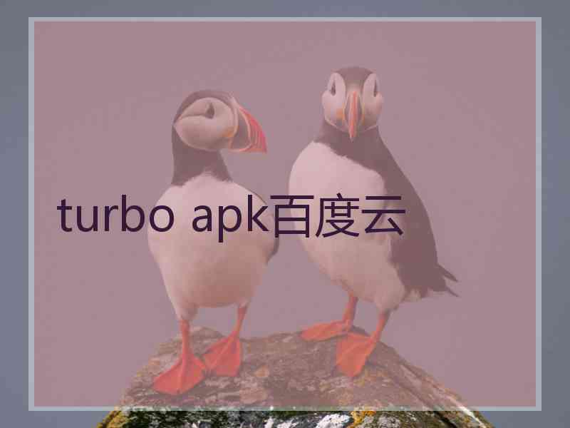 turbo apk百度云