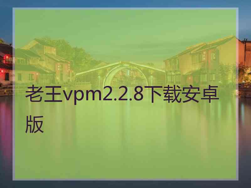 老王vpm2.2.8下载安卓版