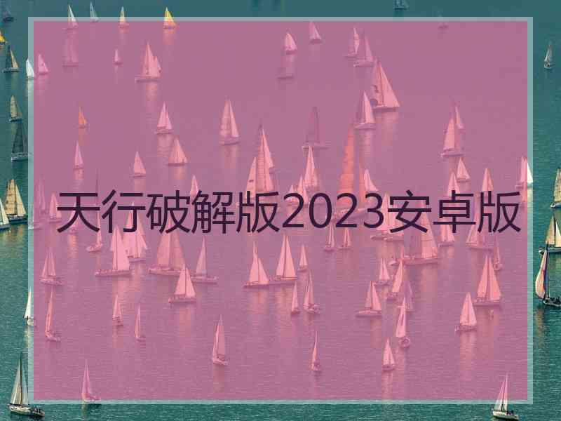 天行破解版2023安卓版