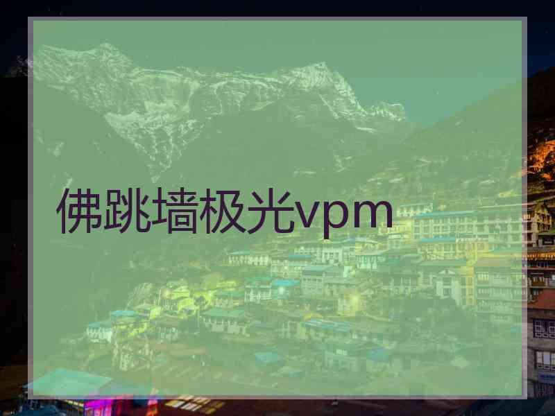 佛跳墙极光vpm