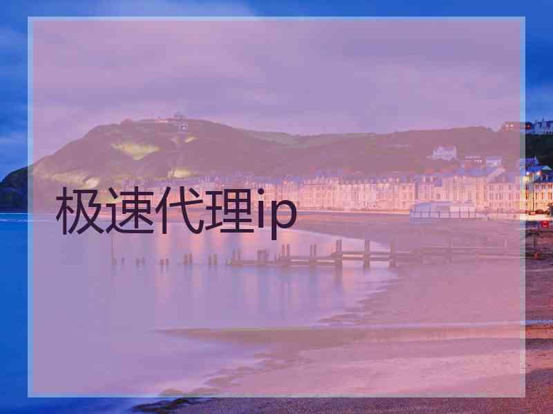 极速代理ip