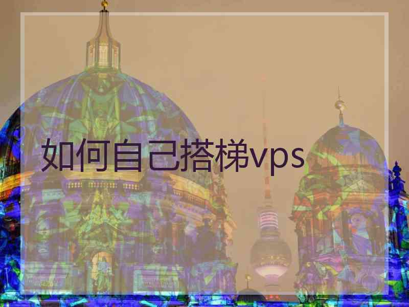 如何自己搭梯vps