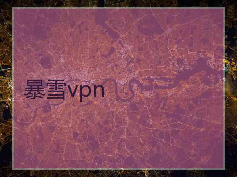 暴雪vpn