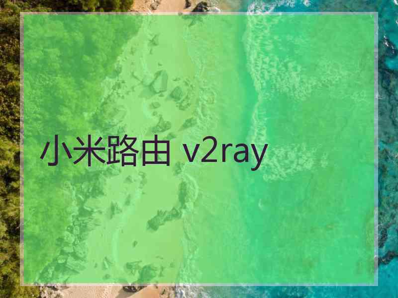 小米路由 v2ray