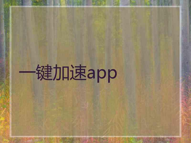 一键加速app