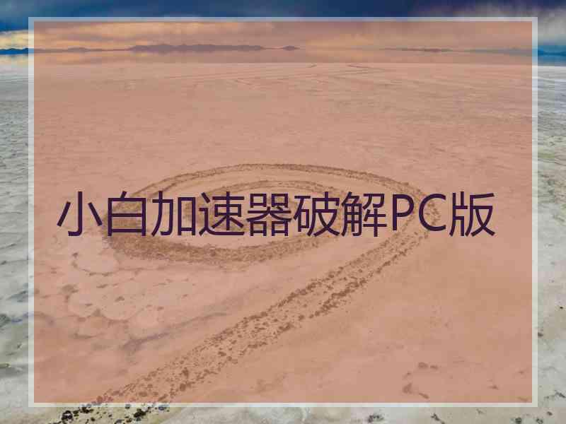 小白加速器破解PC版