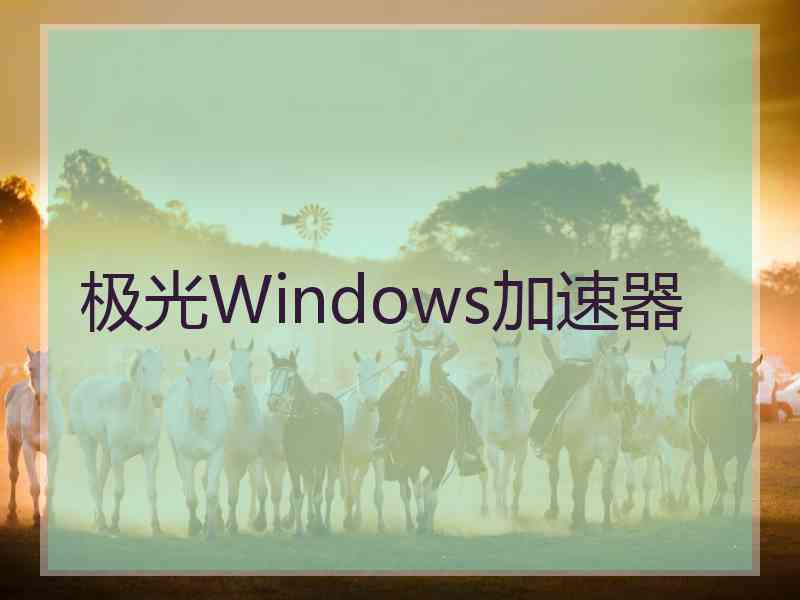 极光Windows加速器