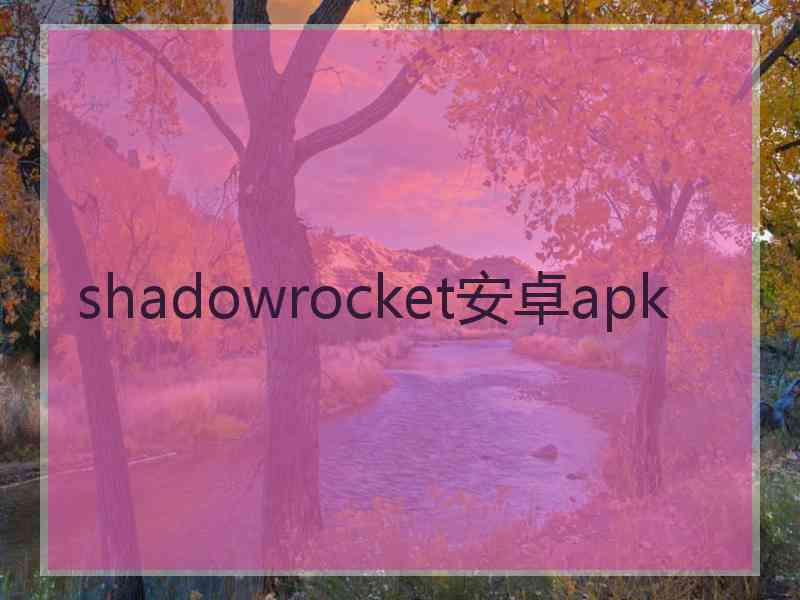 shadowrocket安卓apk