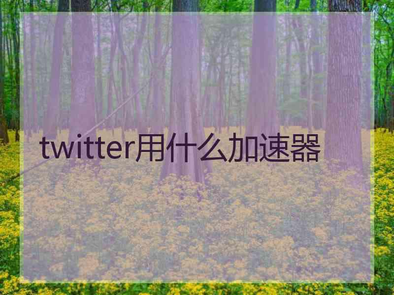 twitter用什么加速器