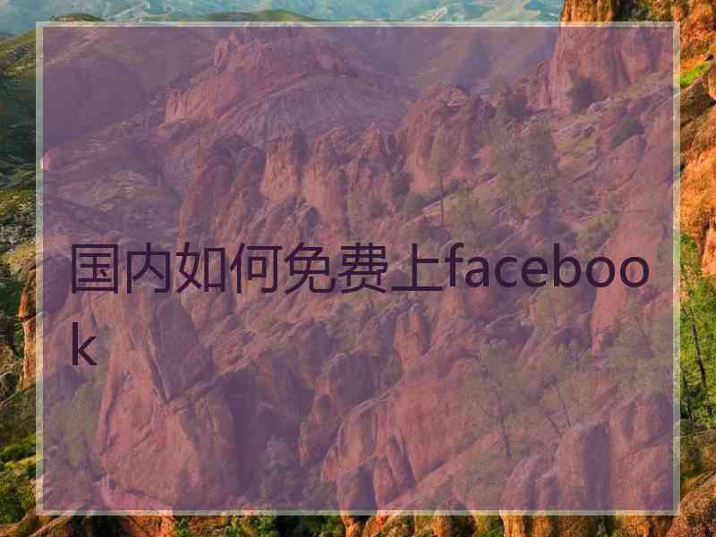 国内如何免费上facebook