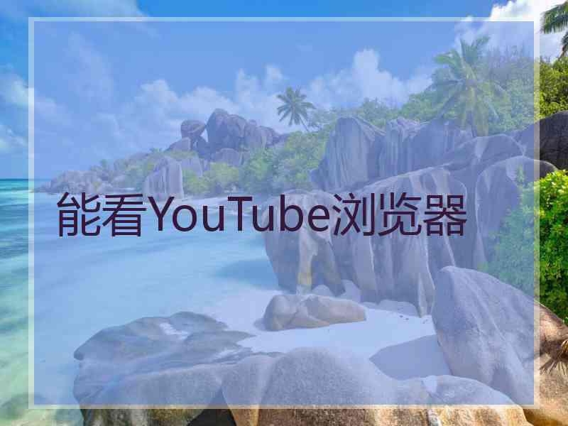 能看YouTube浏览器